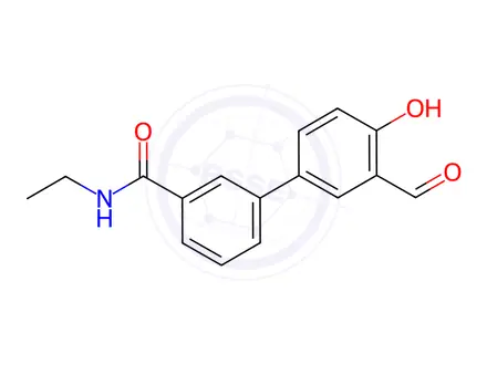 Chemical structure of 4-[3-(N-Ethylaminocarbonyl)phenyl]-2-formylphenol
