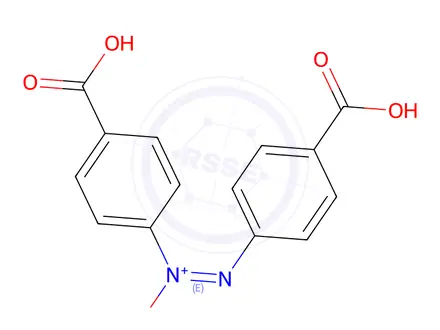 Chemical structure of 4,4'-AZOXYDIBENZOIC ACID