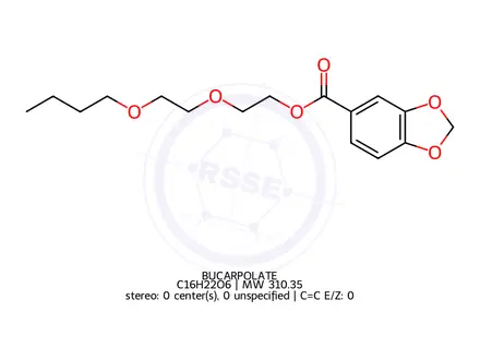 Chemical structure of BUCARPOLATE