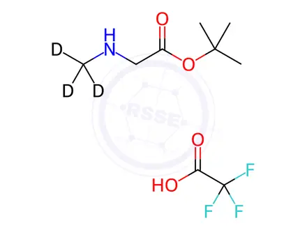 Chemical structure of Sarcosine-d3 t-Butyl Ester Trifluoroacetic Acid Salt