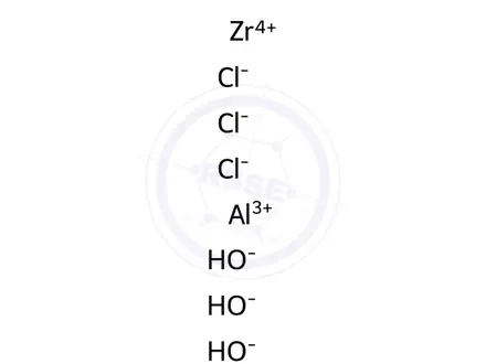 Chemical structure of Aluminium zirconium chloride hydroxide