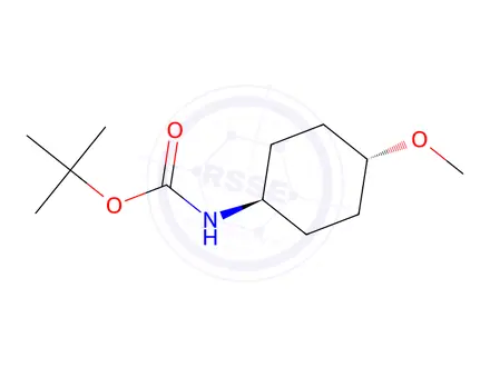 Chemical structure of N-(trans-4-Methoxycyclohexyl)carbamic Acid 1,1-Dimethylethyl Ester