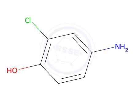 Chemical structure of 2-Chloro-4-Aminophenol