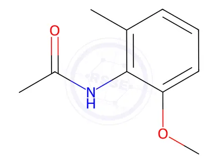 Chemical structure of N-(2-methoxy-6-methylphenyl)acetamide