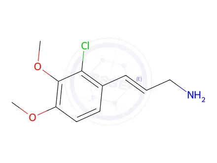 Chemical structure of 3-(2-Chloro-3,4-dimethoxyphenyl)prop-2-en-1-amine