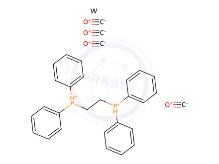 Chemical structure of [1,2-BIS(DIPHENYLPHOSPHINO)ETHANE]TETRACARBONYLTUNGSTEN