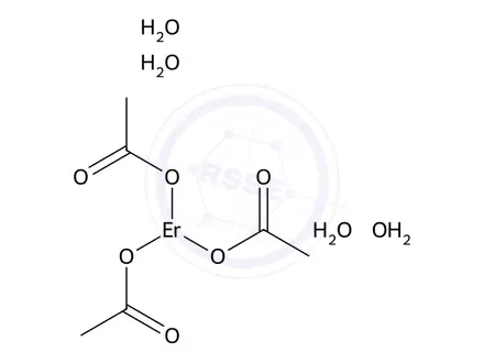 Chemical structure of Erbium(III) acetate hydrate