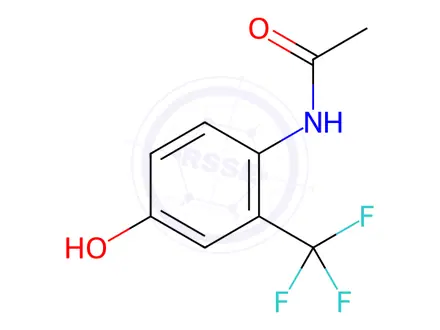 Chemical structure of N-(4-Hydroxy-2-(trifluoromethyl)phenyl)acetamide