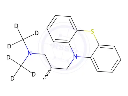 Chemical structure of Alimemazine D6