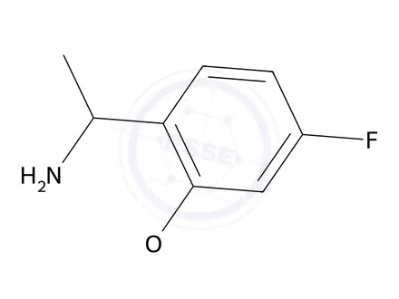 Chemical structure of 1-(4-Fluoro-2-methoxyphenyl)ethan-1-amine