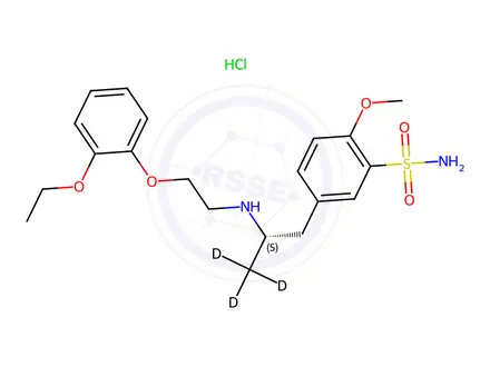 Chemical structure of Tamsulosin Hydrochloride Impurity 7 Hydrochloride-d3 (Tamsulosin Hydrochloride EP Impurity G-d3 Hydrochloride)