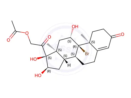 Chemical structure of Budesonide Impurity 185