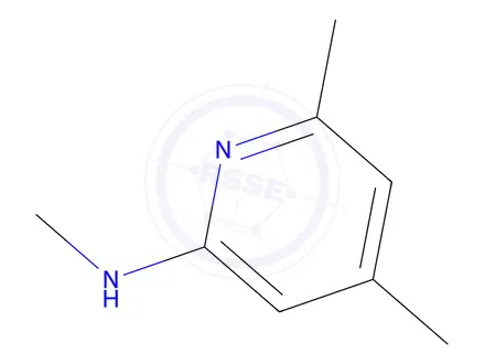 Chemical structure of N,4,6-trimethylpyridin-2-amine