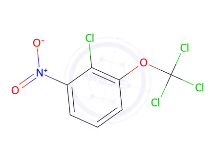 Chemical structure of 2-Chloro-1-nitro-3-(trichloromethoxy)benzene