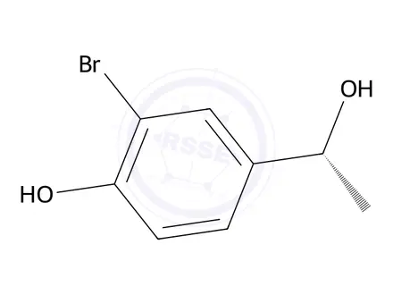 Chemical structure of (r)-2-Bromo-4-(1-hydroxyethyl)phenol