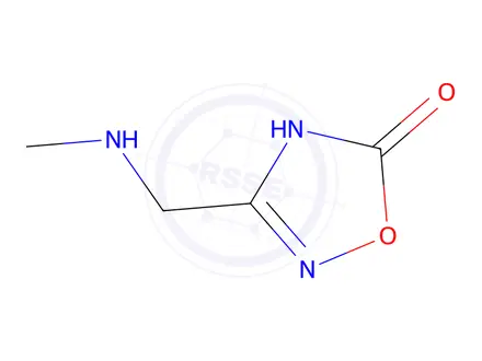 Chemical structure of 3-((Methylamino)methyl)-1,2,4-oxadiazol-5-ol