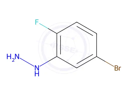 Chemical structure of (5-Bromo-2-fluorophenyl)hydrazine