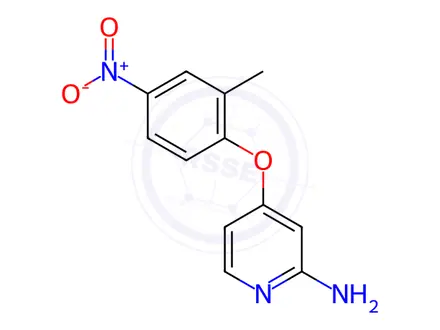 Chemical structure of 4-(2-Methyl-4-nitrophenoxy)pyridin-2-amine