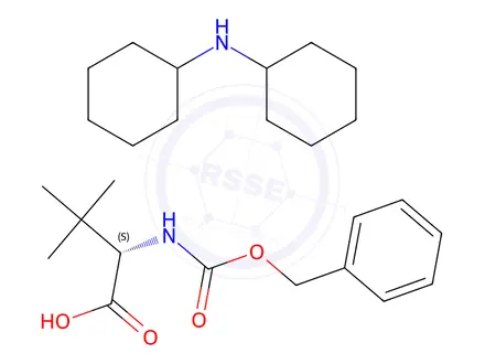 Chemical structure of Cbz-L-Tle.DCHA