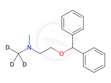 Chemical structure of Diphenhydramine-D3 Solution in Methanol