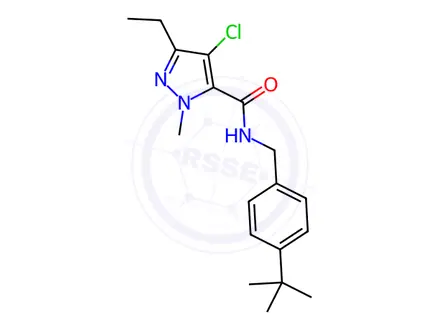 Chemical structure of Tebufenpyrad
