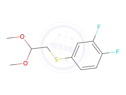 Chemical structure of (3,4-Difluorophenyl)(2,2-dimethoxyethyl)sulfane
