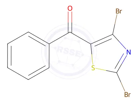 Chemical structure of (2,4-Dibromothiazol-5-yl)(phenyl)methanone